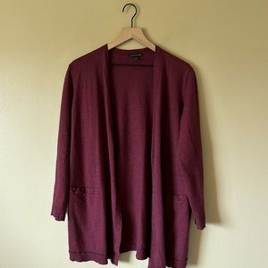 Eileen Fisher Maroon Cardigan